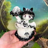 Inky Cap Mushroom Dragon Teapot