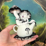 Inky Cap Mushroom Dragon Teapot